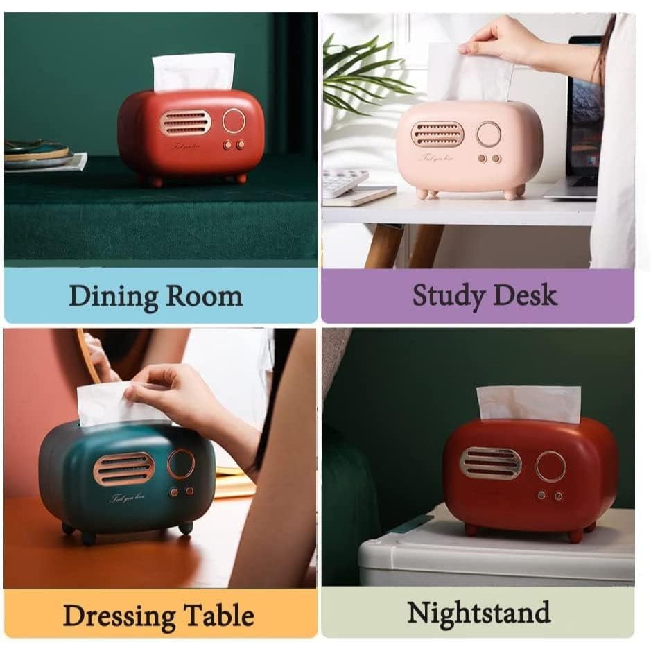 Vintage Radio Box Tissue Holder – Retro Style with Everyday Function