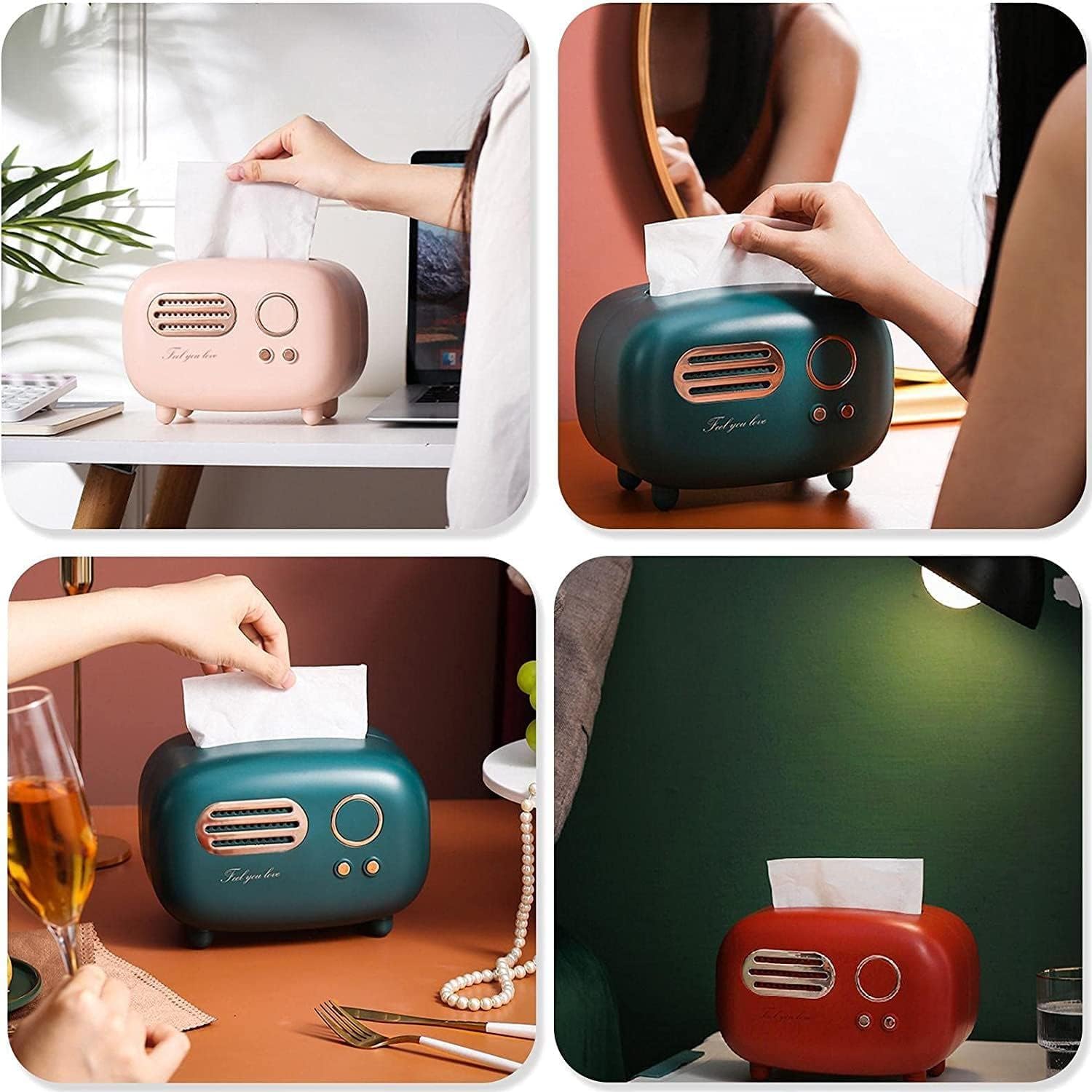 Vintage Radio Box Tissue Holder – Retro Style with Everyday Function