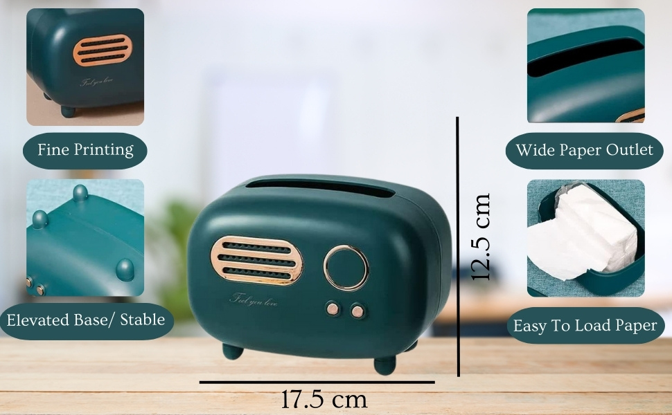 Vintage Radio Box Tissue Holder – Retro Style with Everyday Function